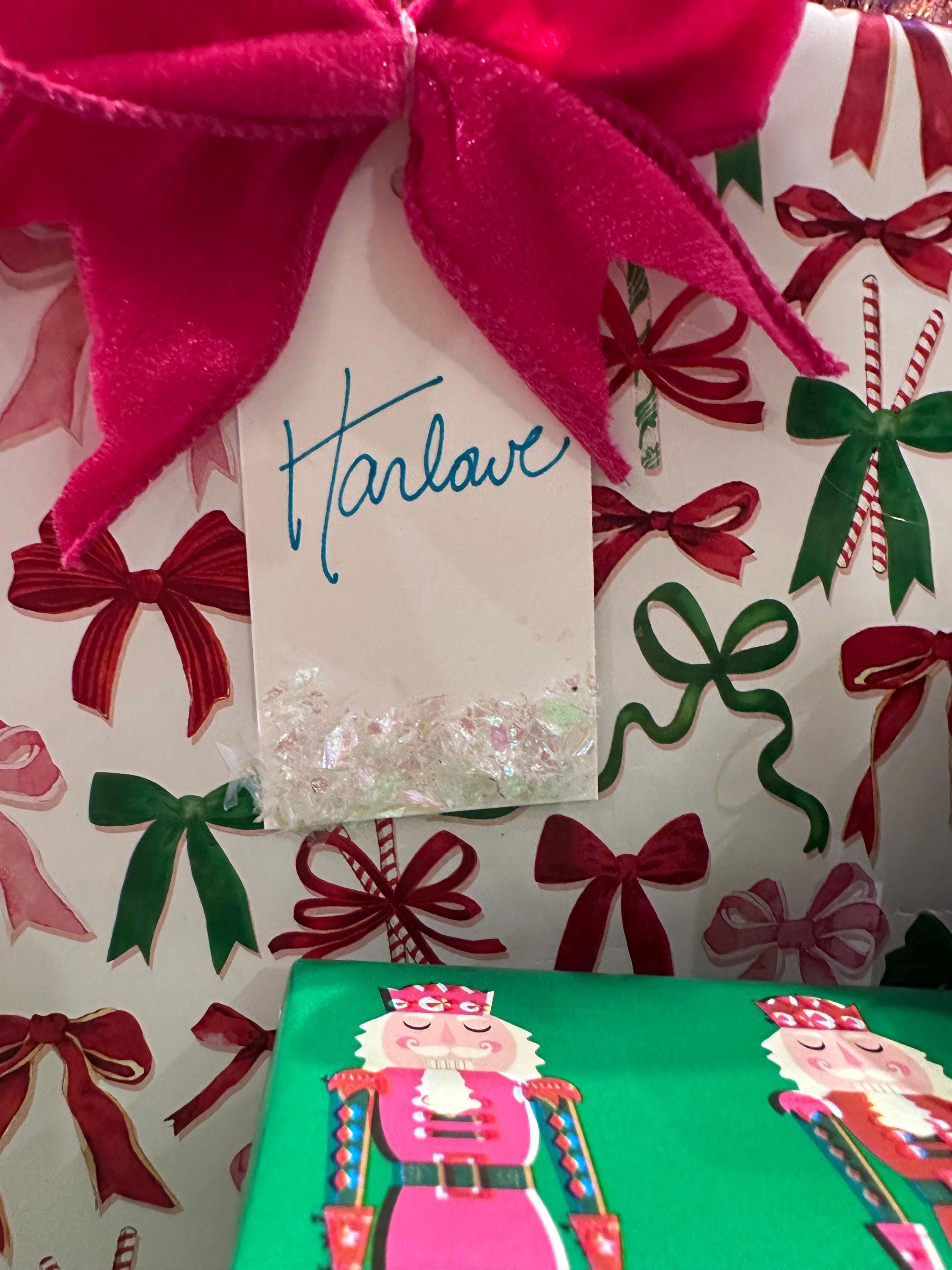 Chunky Glitter Gift Tags