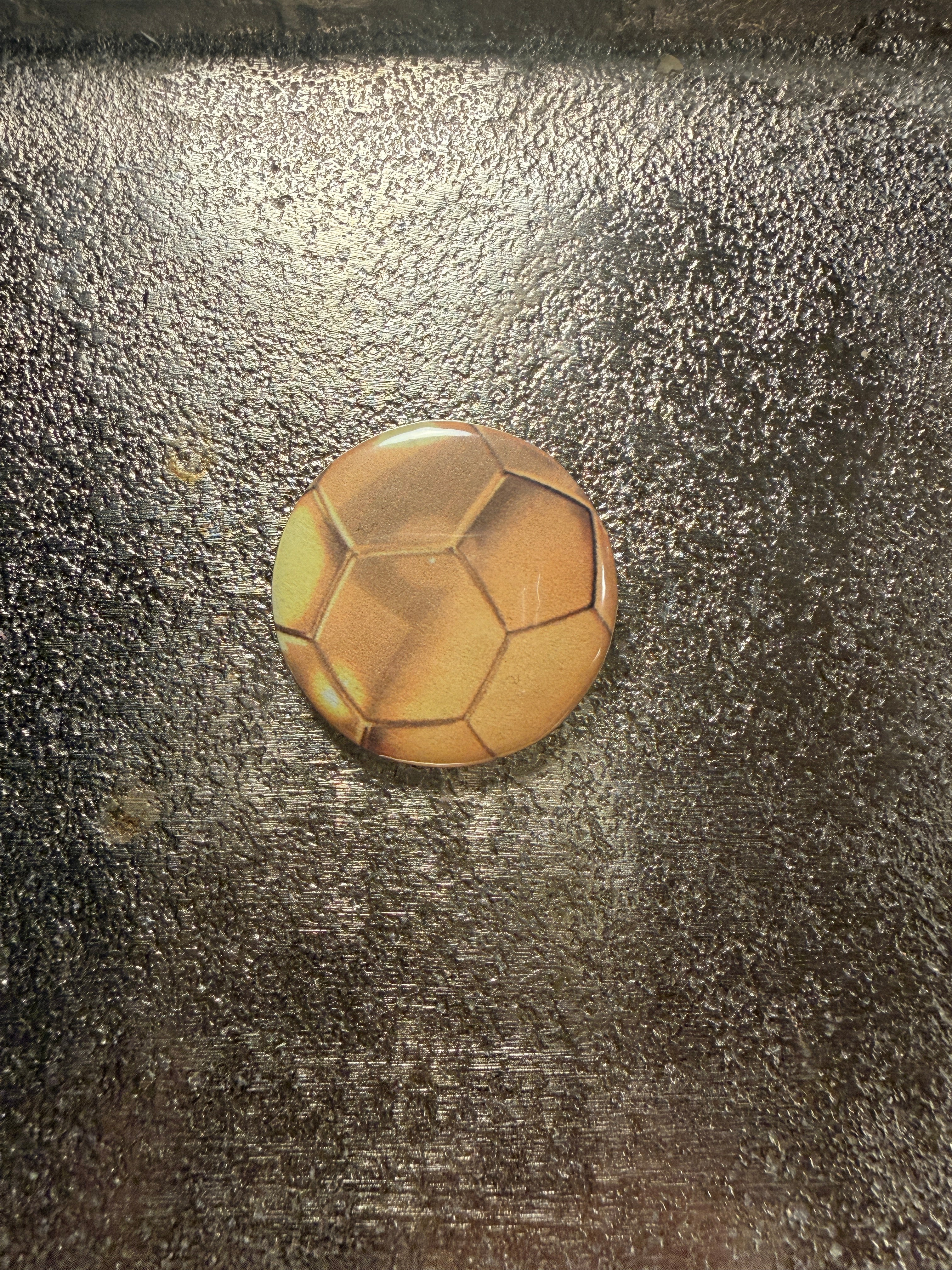 Mini Spirit Button Soccer Ball Gold