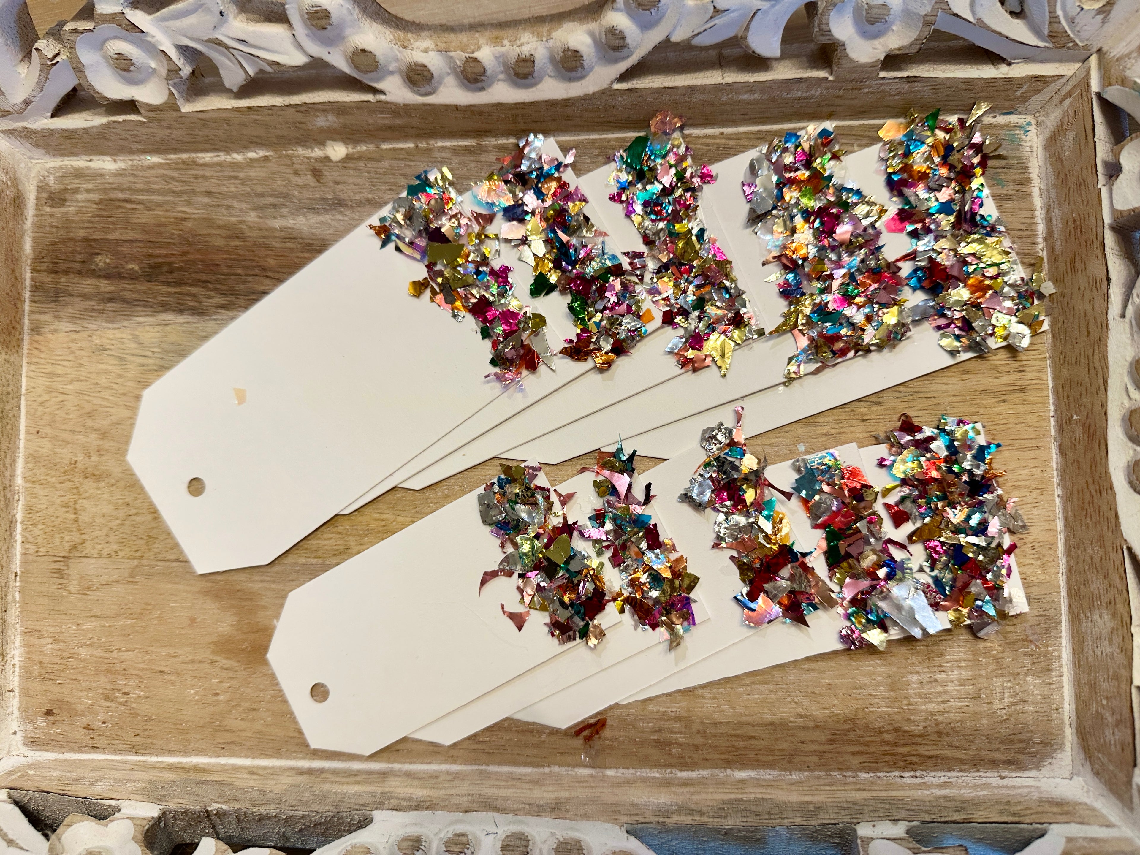 Chunky Glitter Gift Tags
