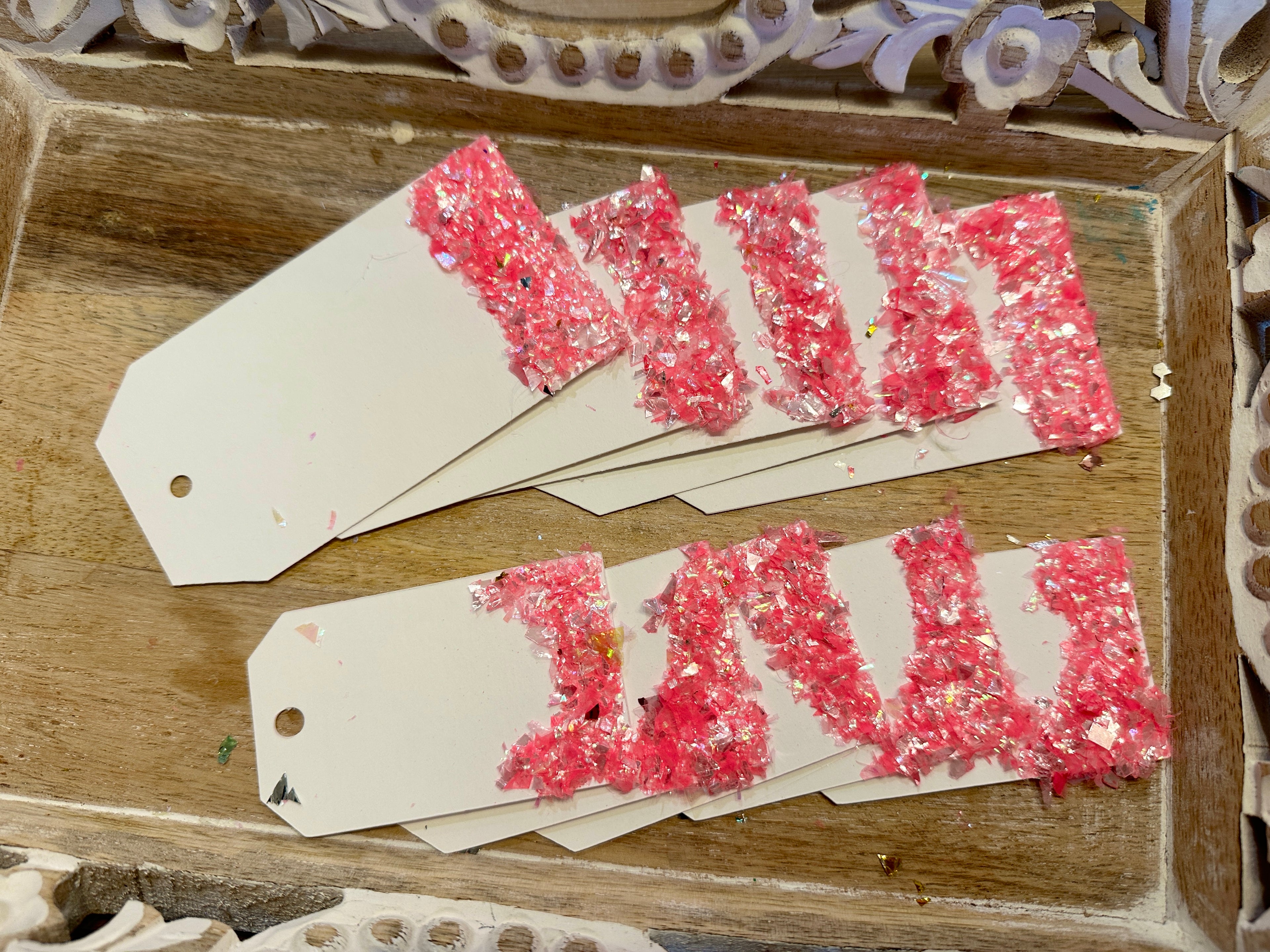 Chunky Glitter Gift Tags