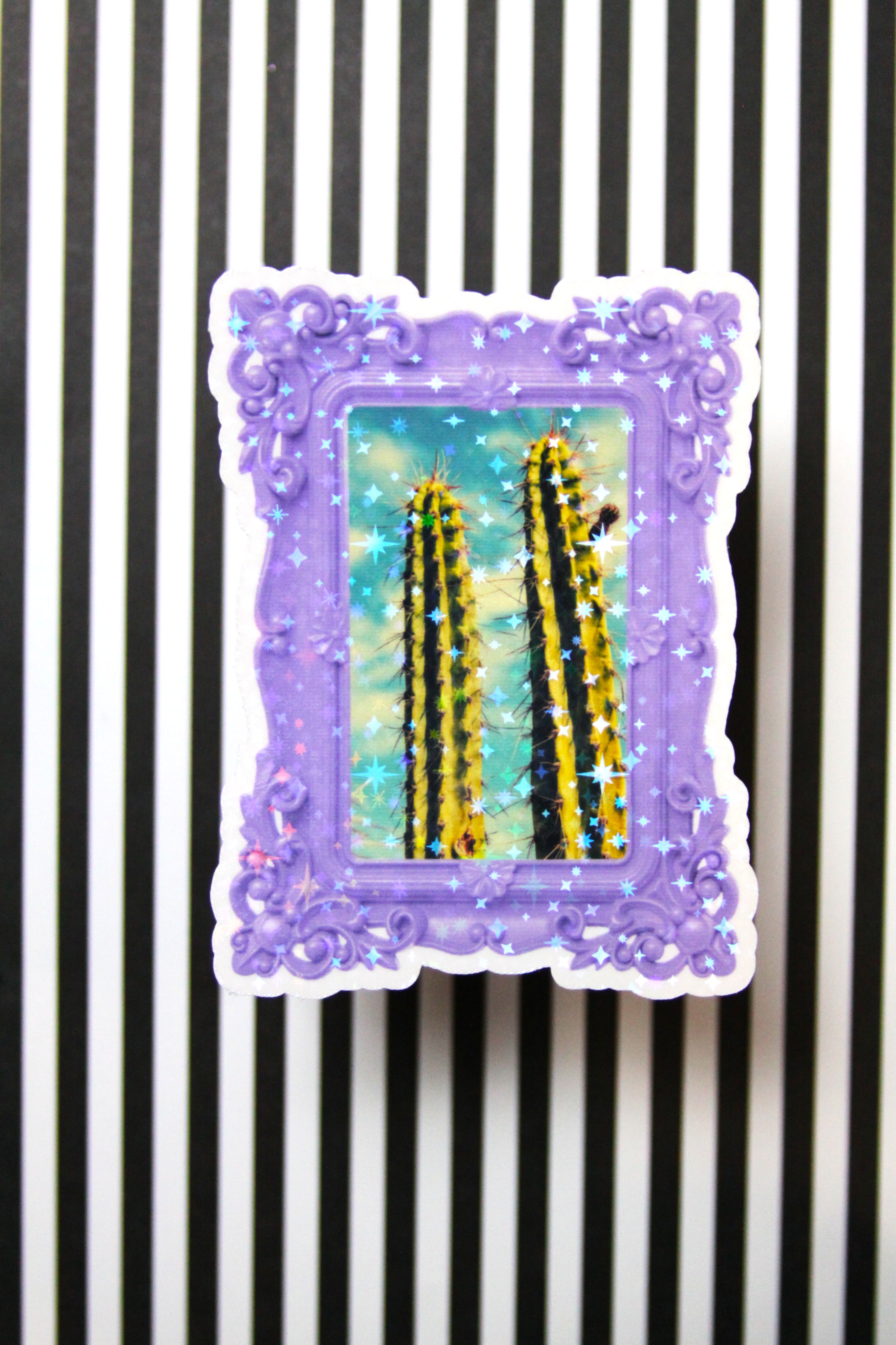 Lavender Frame w/ Cactus Sky Sticker