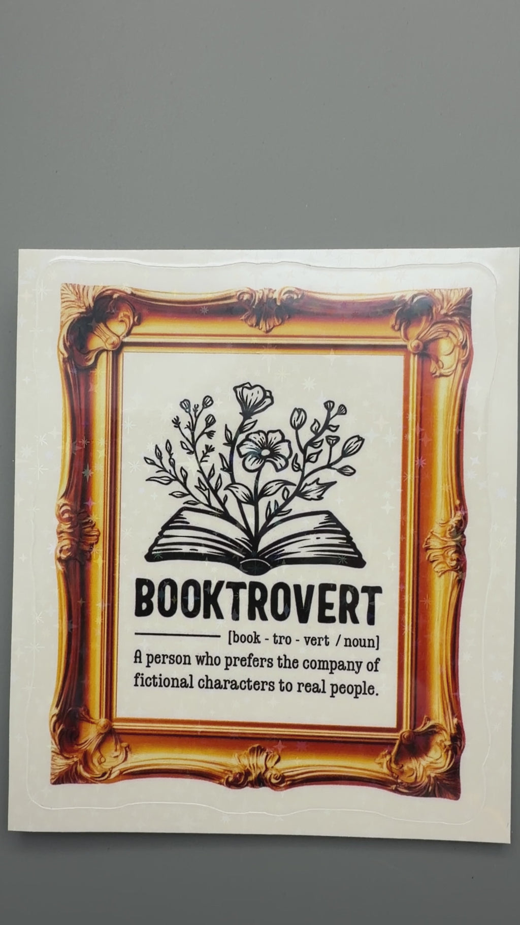 Booktrovert Sticker